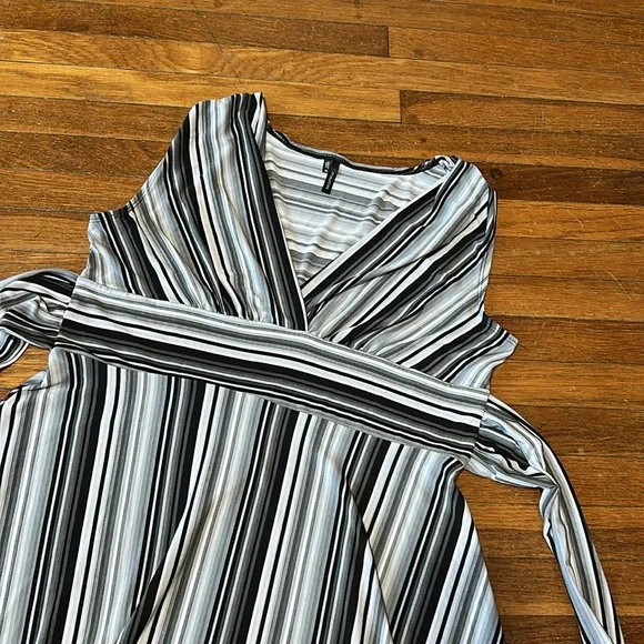 Maurices Striped Sleeveless Dress, Knee Length, XL - Picture 3 of 4